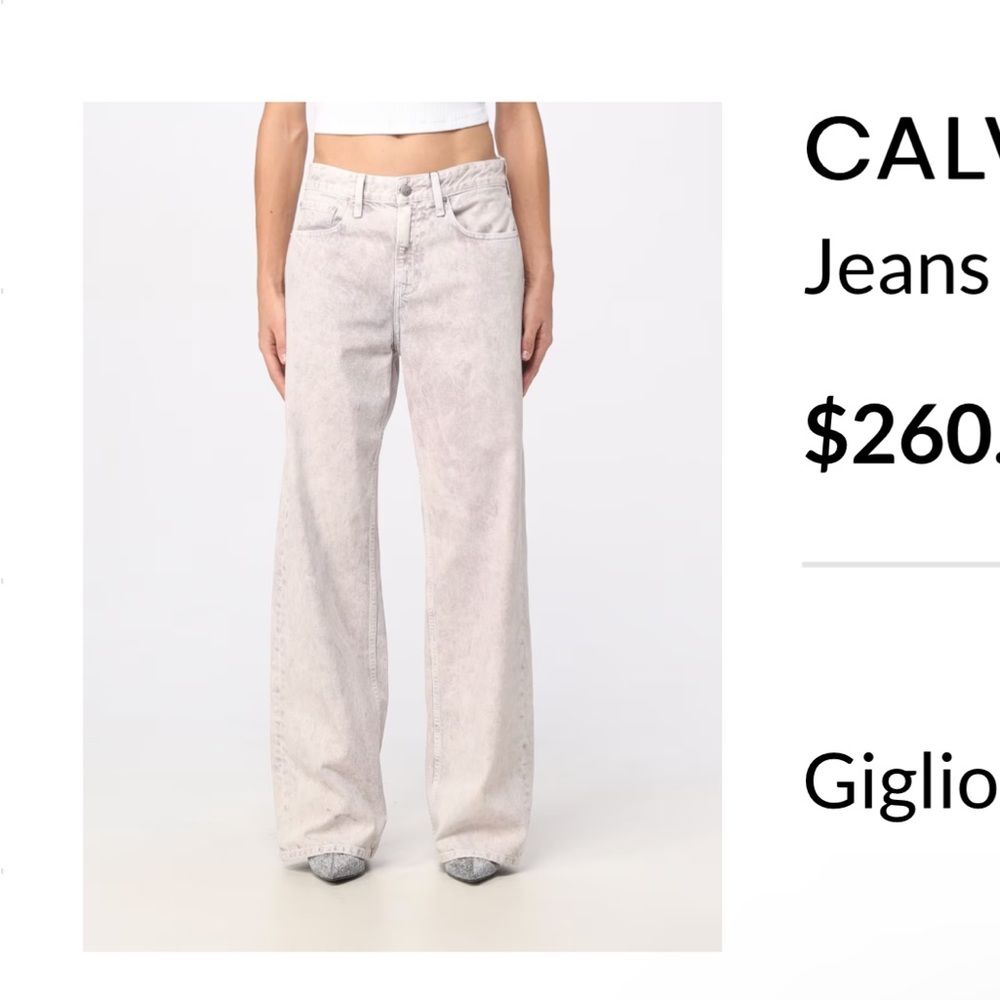 Calvin Klein straight leg jeans W25 L27